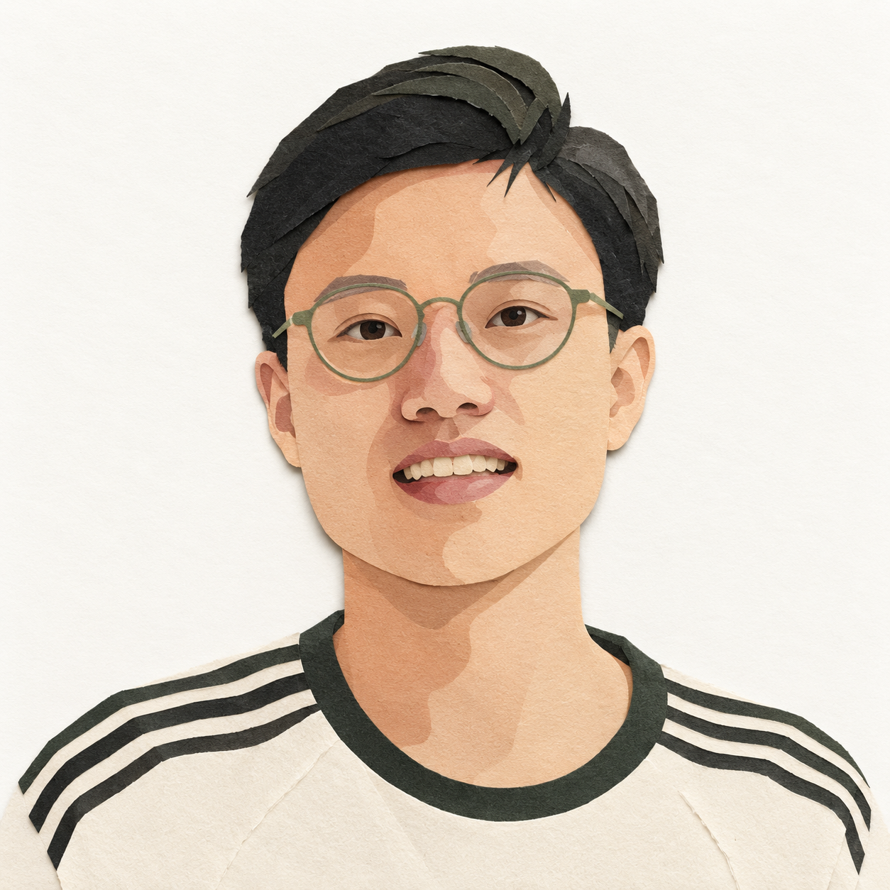 Paper Cut portrait of Shaoan Xie